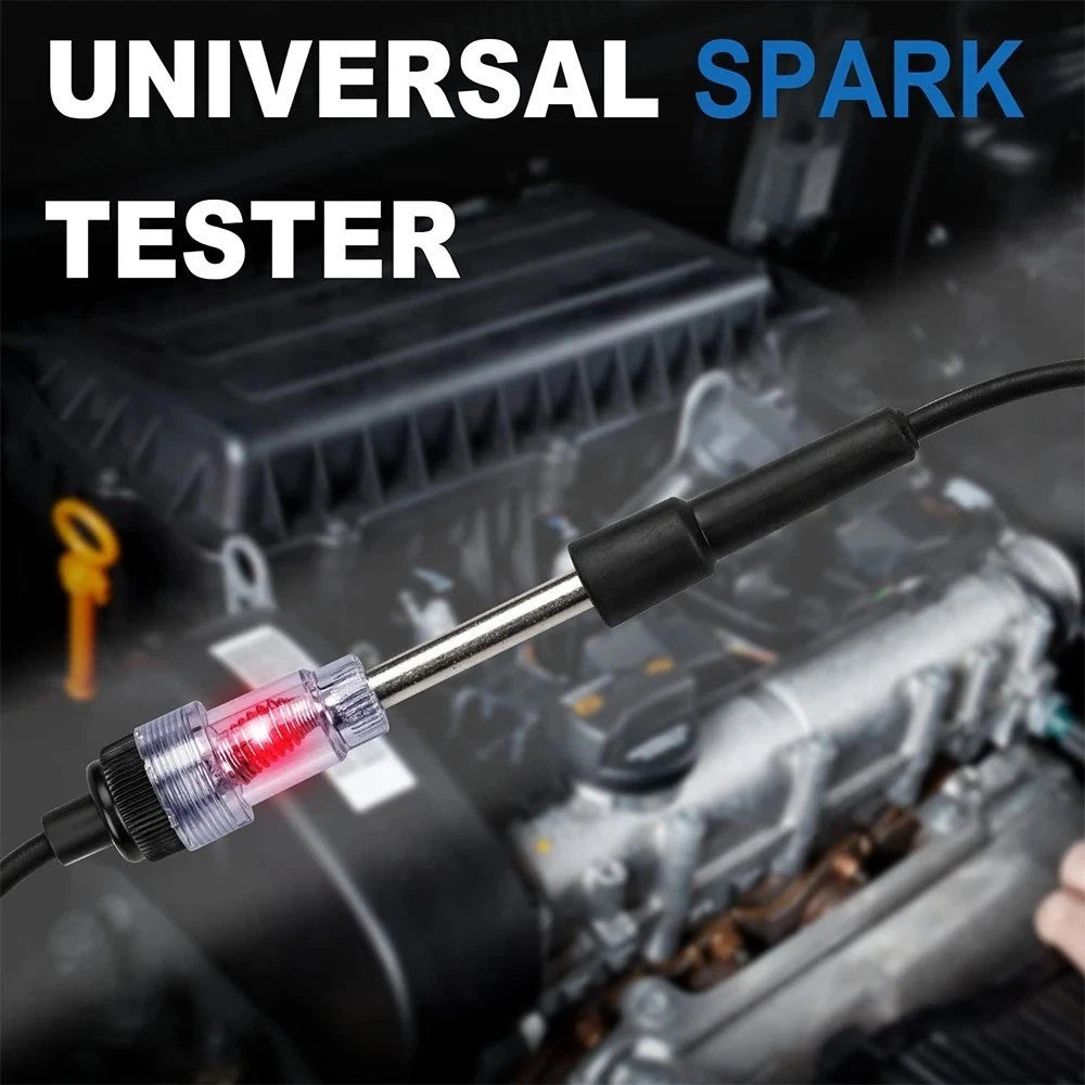 2pcs 6-12V Car Spark Plug Tester Coil Ignition System Auto Diagnostic Test Tool