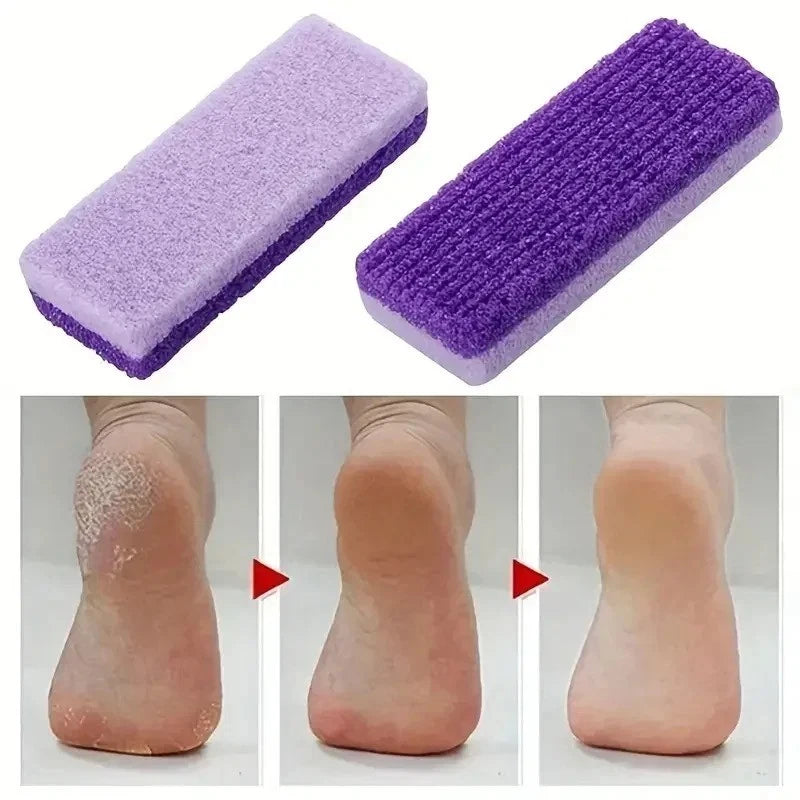 2PCS Foot Pumice Stone Foot File Callus Dead Skin Remover Foot Heel Scrubber Smo