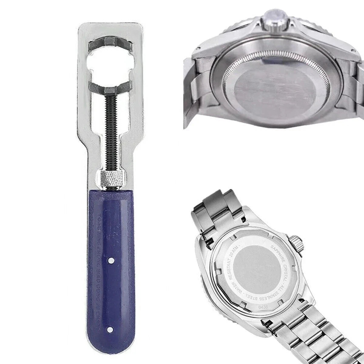 Protable Universal Watch Back Case Cover Opener Remover Repair Wrench Tool